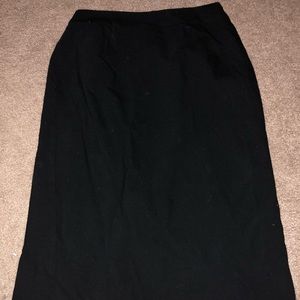 Wool pencil skirt